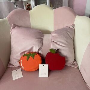 LC Lauren Conrad Orange and Red Fruit Coin Purses